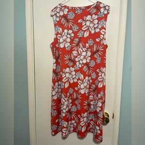 Apt 9 red dress with cutouts floral size large